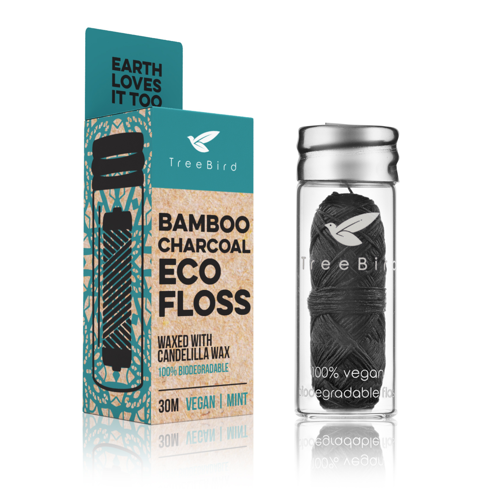 Bamboo Charcoal Eco Floss (Vegan)