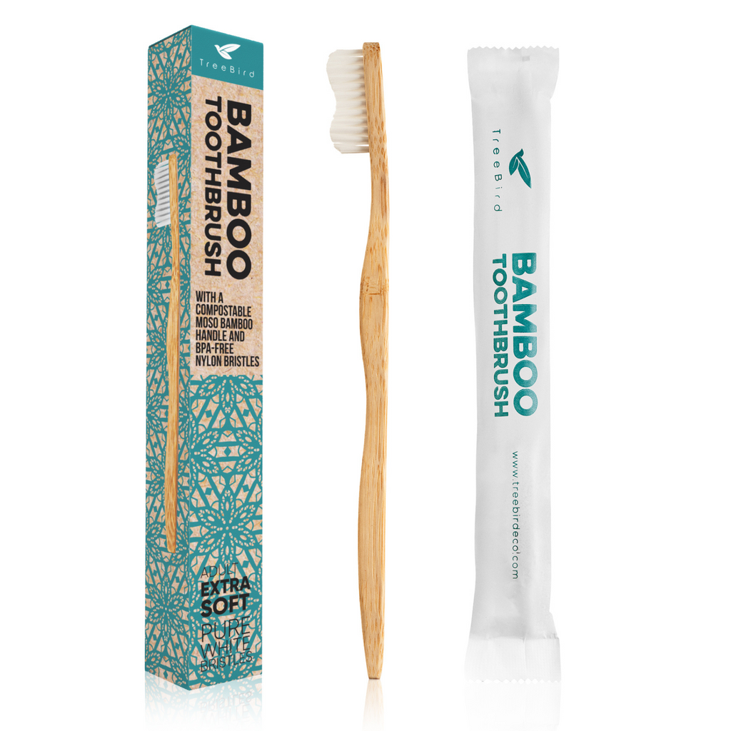 Single Bamboo Toothbrush With Extra Soft Bristles