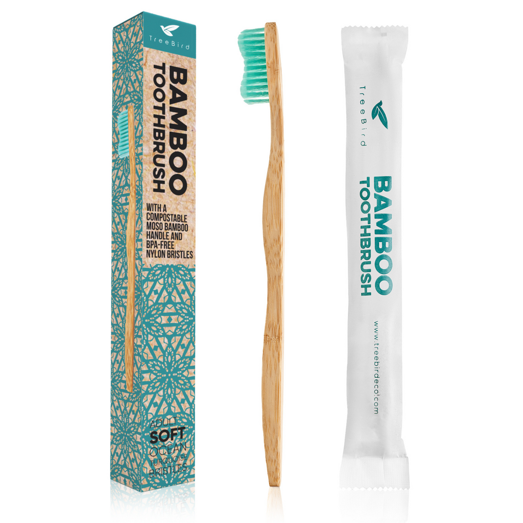 Single Bamboo Toothbrush With Soft Bristles