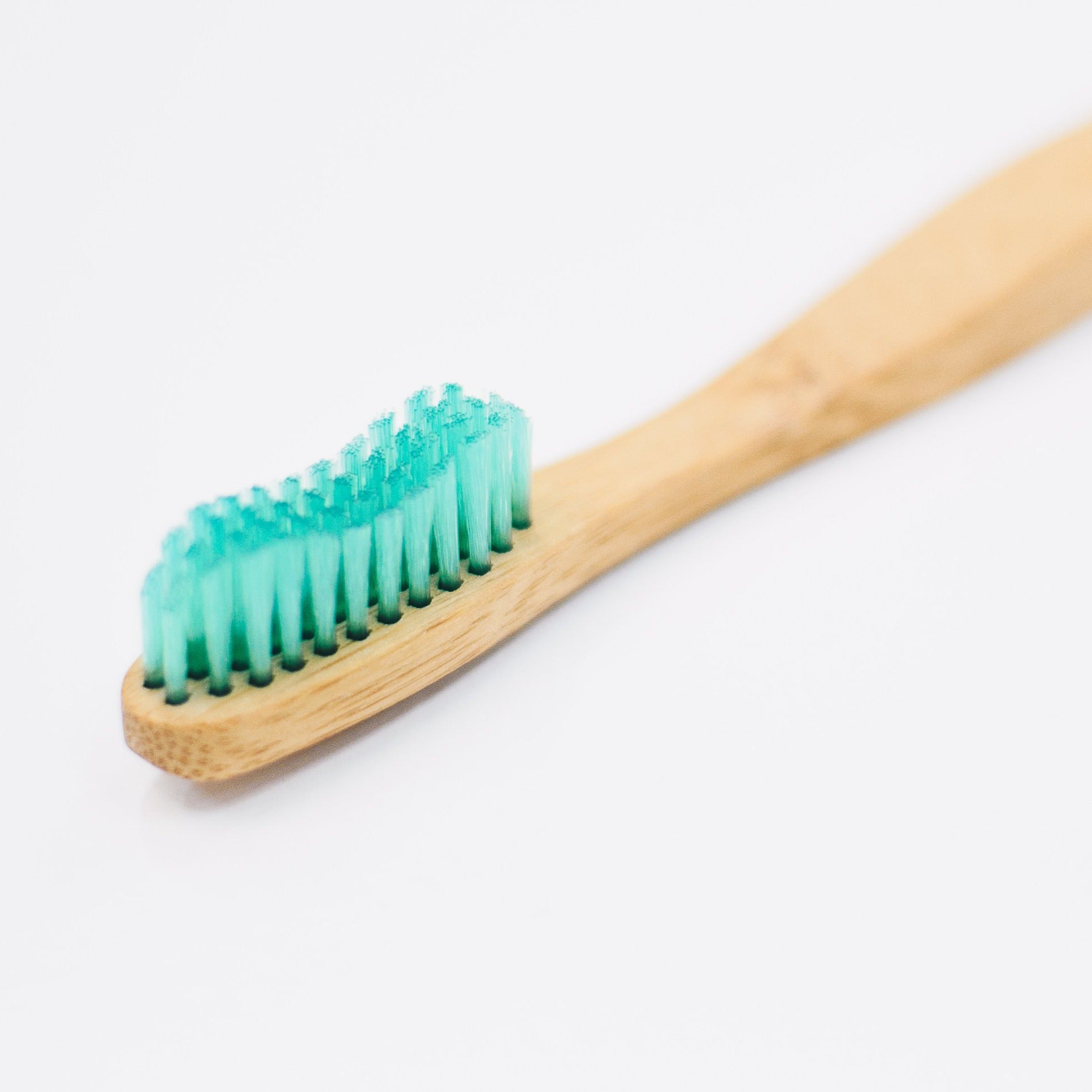 Bamboo toothbrush with soft bristles